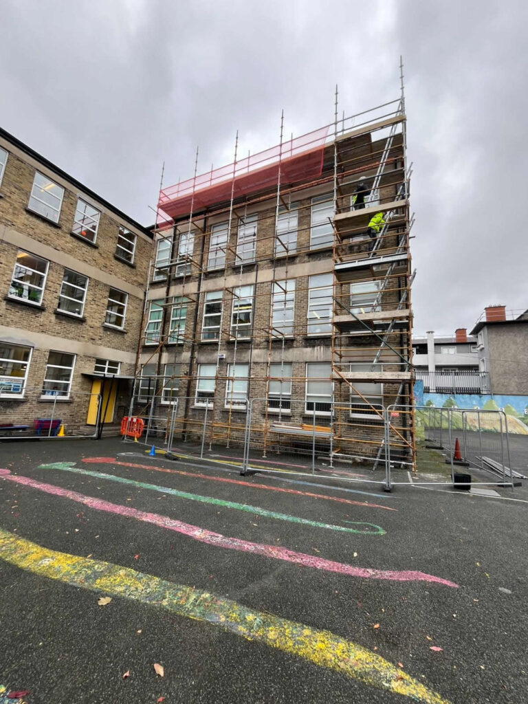 School Scaffolding and Roof Works in Dublin